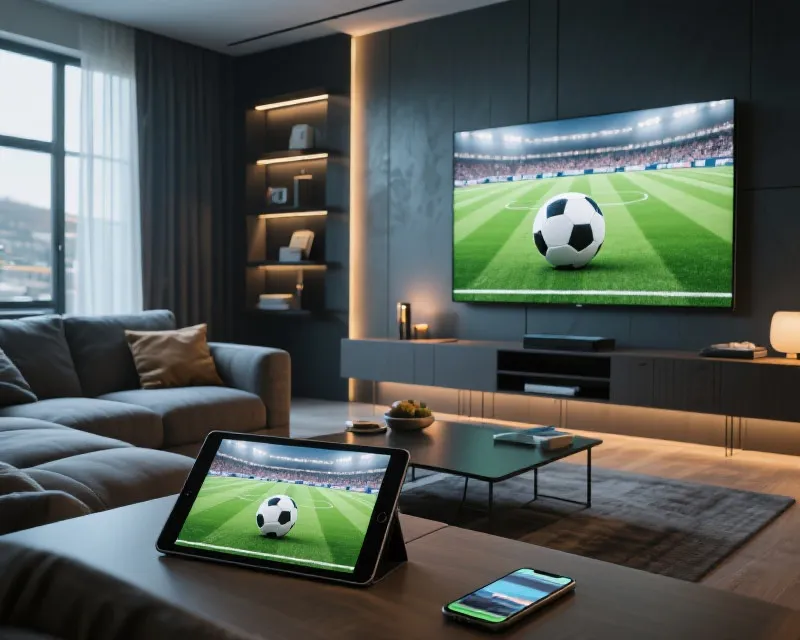 多裝置觀看世界盃示意圖